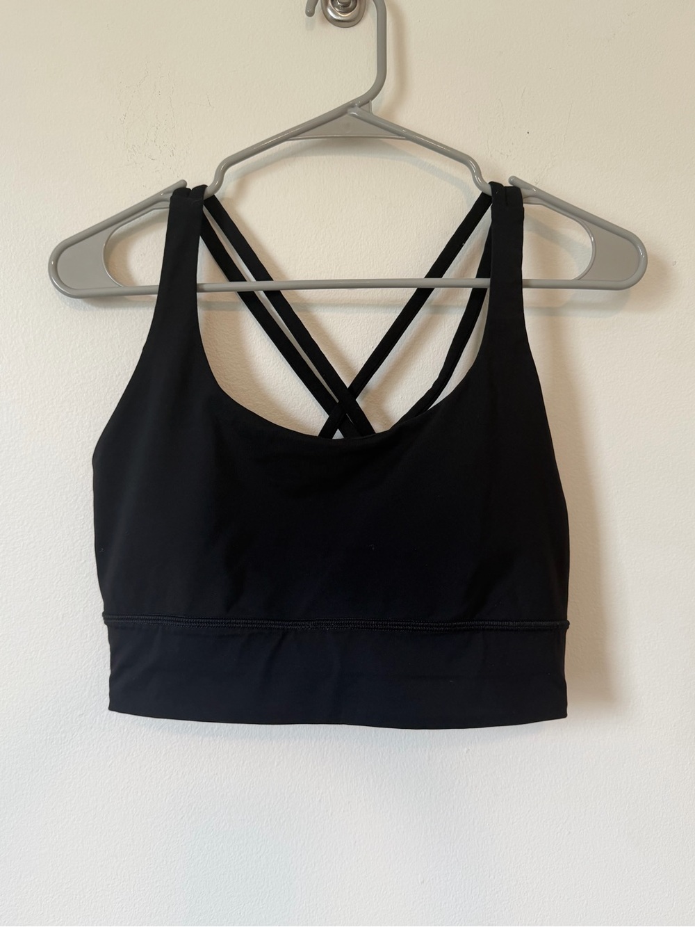 lululemon Energy Longline Bra in black Size 12